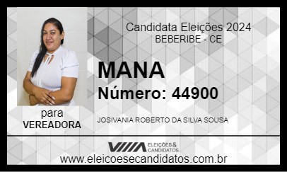 Candidato MANA 2024 - BEBERIBE - Eleições