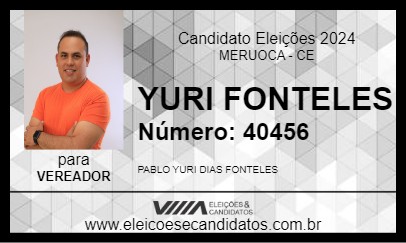 Candidato YURI FONTELES 2024 - MERUOCA - Eleições