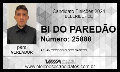 Candidato BI DO PAREDÃO 2024 - BEBERIBE - Eleições