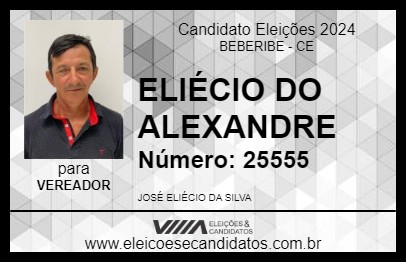 Candidato ELIÉCIO DO ALEXANDRE 2024 - BEBERIBE - Eleições