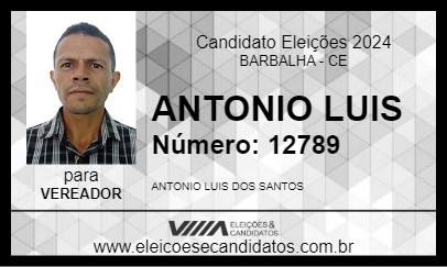 Candidato ANTONIO LUIS 2024 - BARBALHA - Eleições