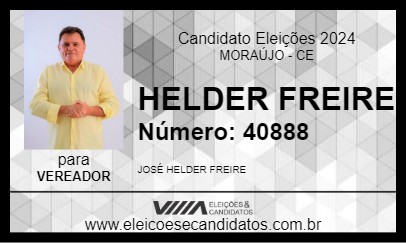 Candidato HELDER FREIRE 2024 - MORAÚJO - Eleições