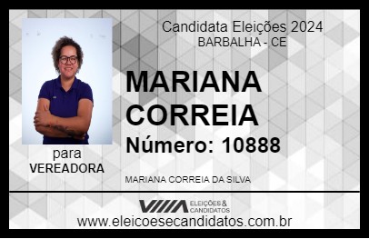 Candidato MARIANA CORREIA 2024 - BARBALHA - Eleições