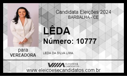 Candidato LEDA LIMA 2024 - BARBALHA - Eleições