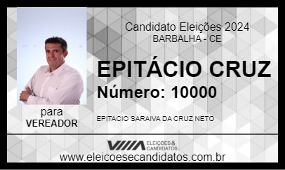 Candidato EPITÁCIO CRUZ 2024 - BARBALHA - Eleições