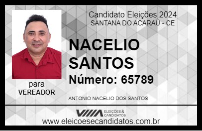 Candidato NACELIO SANTOS 2024 - SANTANA DO ACARAÚ - Eleições