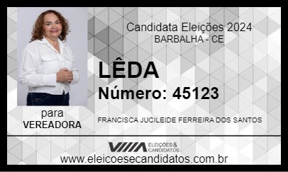 Candidato LÊDA 2024 - BARBALHA - Eleições