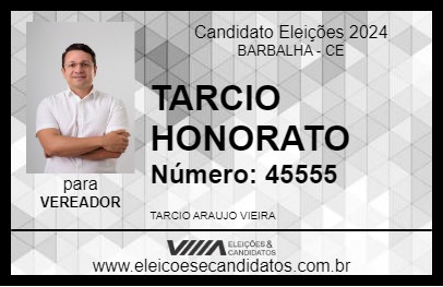 Candidato TARCIO HONORATO 2024 - BARBALHA - Eleições