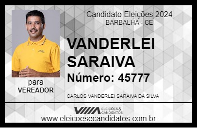 Candidato VANDERLEI SARAIVA 2024 - BARBALHA - Eleições