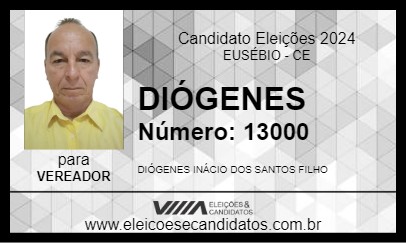 Candidato DIÓGENES  2024 - EUSÉBIO - Eleições