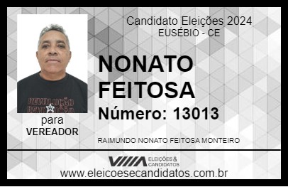 Candidato NONATO FEITOSA 2024 - EUSÉBIO - Eleições