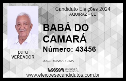 Candidato BABÁ DO CAMARÁ 2024 - AQUIRAZ - Eleições