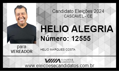 Candidato HELIO ALEGRIA 2024 - CASCAVEL - Eleições