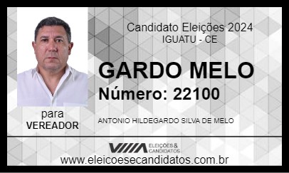 Candidato GARDO MELO 2024 - IGUATU - Eleições