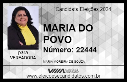 Candidato MARIA DO POVO 2024 - IGUATU - Eleições