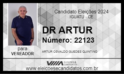 Candidato DR ARTUR 2024 - IGUATU - Eleições