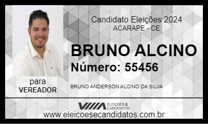 Candidato BRUNO ALCINO 2024 - ACARAPE - Eleições