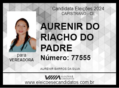 Candidato AURENIR DO RIACHO DO PADRE 2024 - CAPISTRANO - Eleições