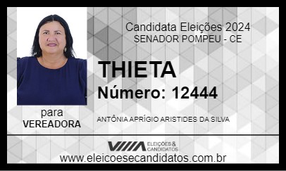 Candidato THIETA 2024 - SENADOR POMPEU - Eleições