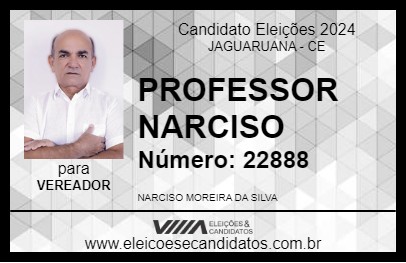 Candidato PROFESSOR NARCISO 2024 - JAGUARUANA - Eleições