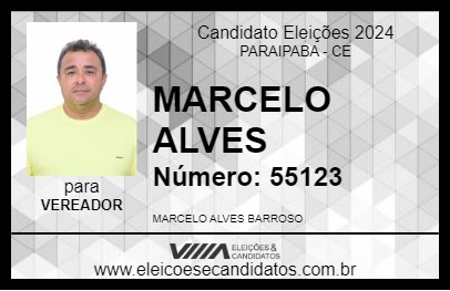 Candidato MARCELO ALVES 2024 - PARAIPABA - Eleições