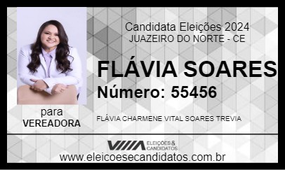 Candidato FLÁVIA SOARES 2024 - JUAZEIRO DO NORTE - Eleições