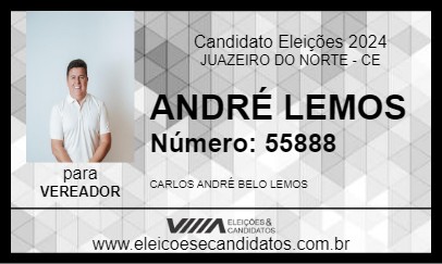 Candidato ANDRÉ LEMOS 2024 - JUAZEIRO DO NORTE - Eleições