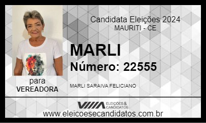 Candidato MARLI 2024 - MAURITI - Eleições