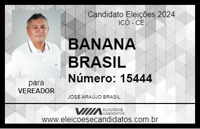 Candidato BANANA BRASIL 2024 - ICÓ - Eleições