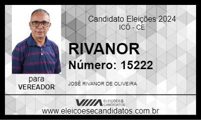 Candidato RIVANOR 2024 - ICÓ - Eleições