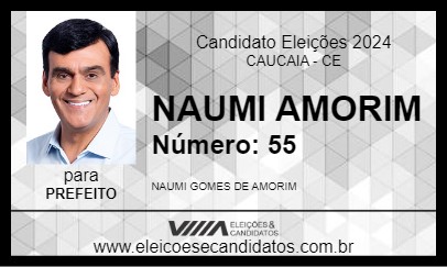 Candidato NAUMI AMORIM 2024 - CAUCAIA - Eleições