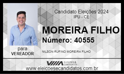 Candidato MOREIRA FILHO 2024 - IPU - Eleições