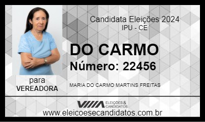 Candidato DO CARMO  2024 - IPU - Eleições