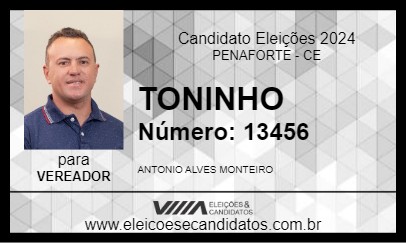 Candidato TONINHO 2024 - PENAFORTE - Eleições