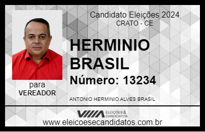 Candidato HERMINIO BRASIL 2024 - CRATO - Eleições