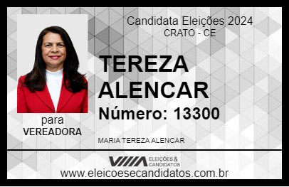 Candidato TEREZA ALENCAR 2024 - CRATO - Eleições