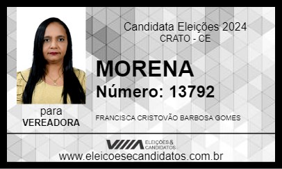 Candidato MORENA DO SEMINÁRIO 2024 - CRATO - Eleições