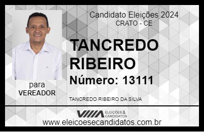 Candidato TANCREDO RIBEIRO 2024 - CRATO - Eleições