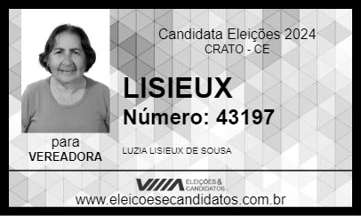 Candidato LISIEUX 2024 - CRATO - Eleições