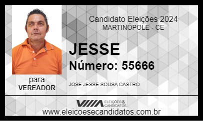 Candidato JESSE 2024 - MARTINÓPOLE - Eleições