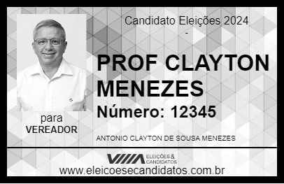 Candidato PROF CLAYTON MENEZES 2024 - PENTECOSTE - Eleições