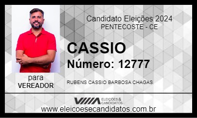 Candidato CASSIO 2024 - PENTECOSTE - Eleições