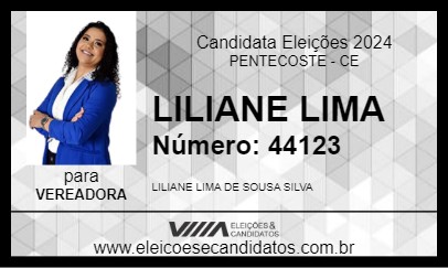 Candidato LILIANE LIMA 2024 - PENTECOSTE - Eleições