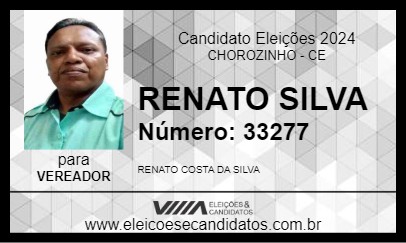 Candidato RENATO SILVA 2024 - CHOROZINHO - Eleições