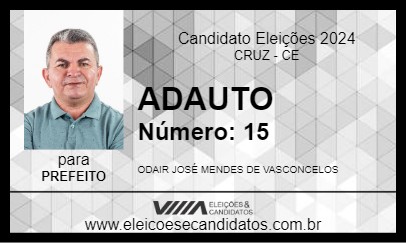 Candidato ADAUTO 2024 - CRUZ - Eleições