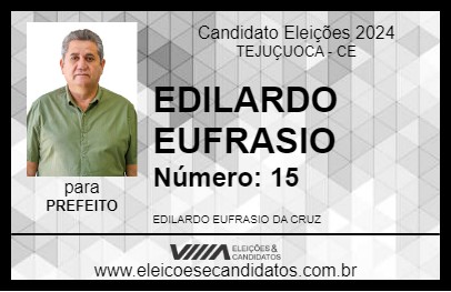 Candidato EDILARDO EUFRASIO 2024 - TEJUÇUOCA - Eleições