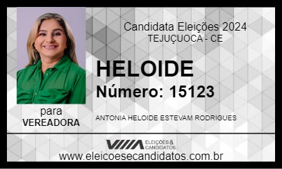 Candidato HELOIDE 2024 - TEJUÇUOCA - Eleições