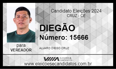 Candidato DIEGÃO 2024 - CRUZ - Eleições