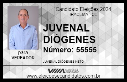 Candidato JUVENAL DIÓGENES 2024 - IRACEMA - Eleições