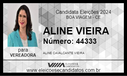 Candidato ALINE VIEIRA 2024 - BOA VIAGEM - Eleições